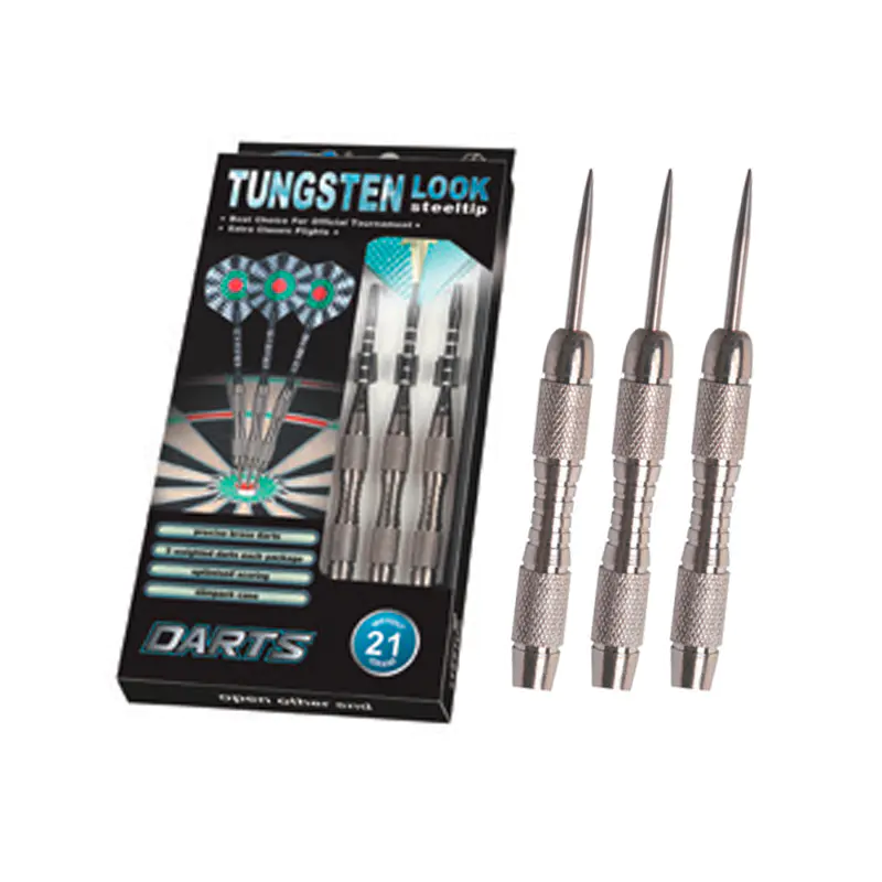 Ensemble de fléchettes professionnelles à pointe en acier aspect tungstène BL-3400 21 g