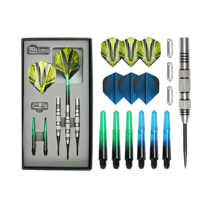 Ensemble de fléchettes moletées en acier tungstène BL-1248 22 g