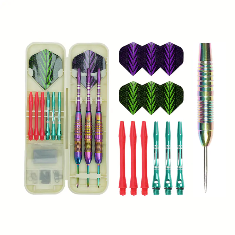 Coffret cadeau de fléchettes à pointe en acier inoxydable BL-1716 de 23 g