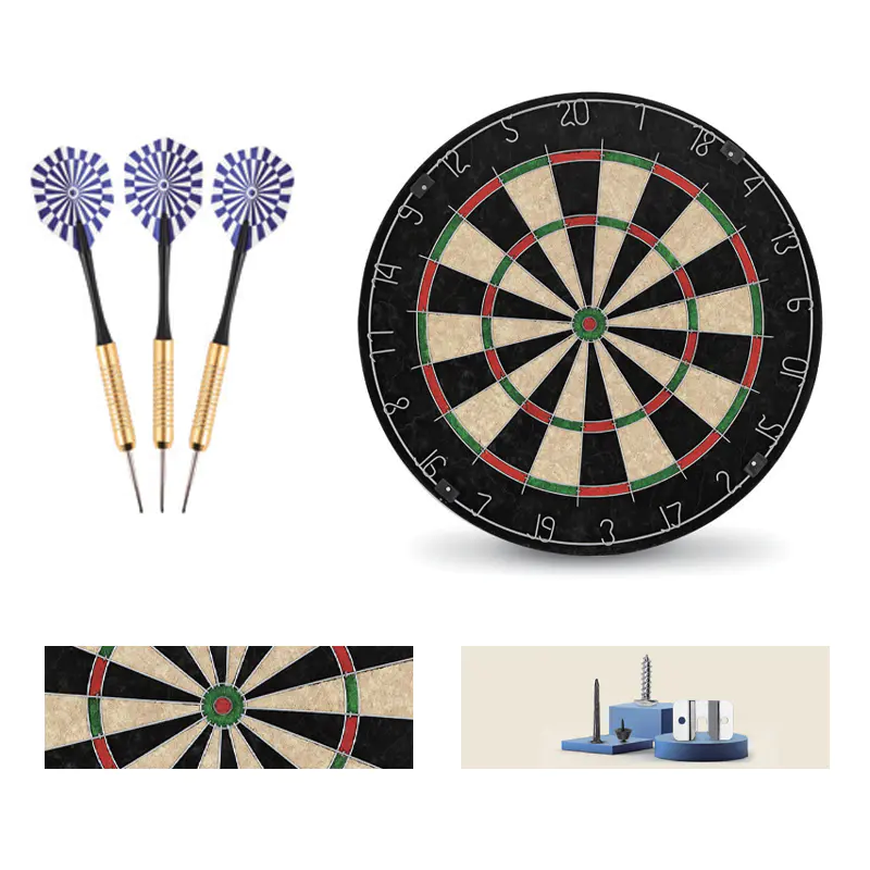 Bl-1818B Jeu de fléchettes à poils de 18 pouces avec fil rond et fléchettes
