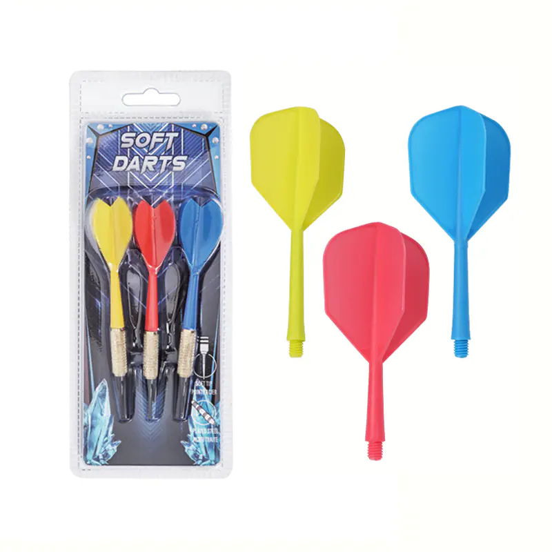 BL-3009SL 7 g Dart à pointe souple de sécurité avec ensemble de conception en plumes