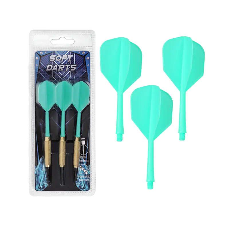 BL-3016SL 14 g Jeu de fléchettes de sécurité à pointe souple avec queue intégrée