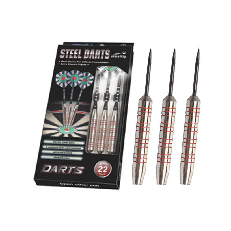 Fléchettes professionnelles BL-3500 à pointe en acier de 22 g avec poignée à anneau rouge
