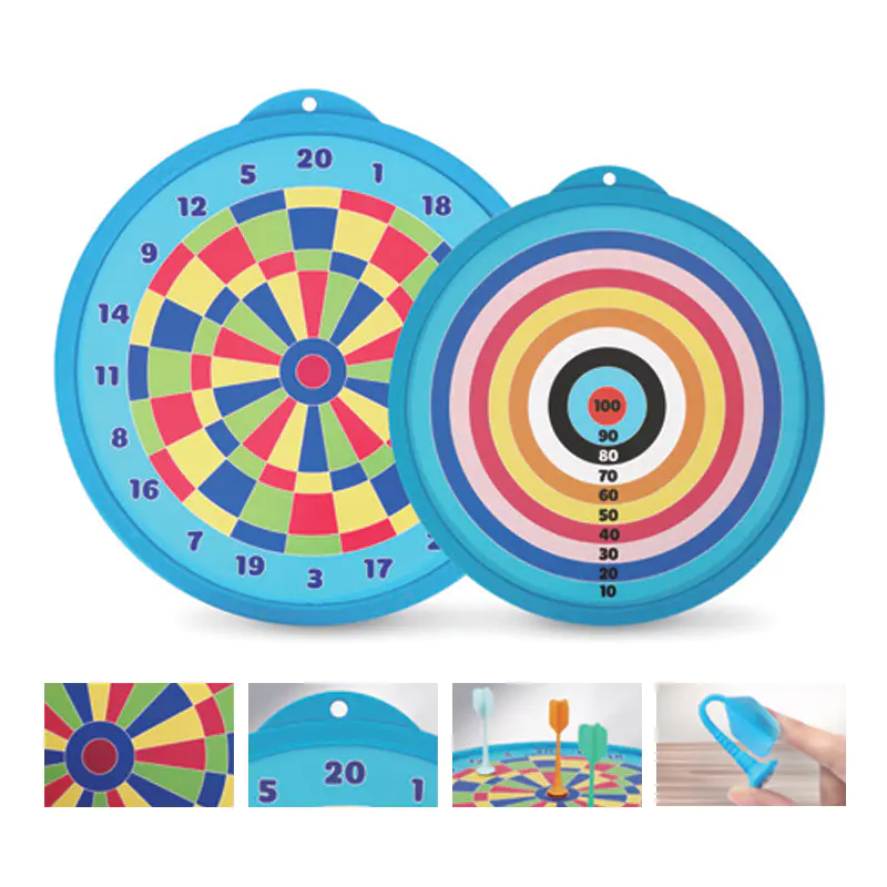 Jeu de fléchettes magnétique portable deux en un pour le jeu en intérieur et en extérieur