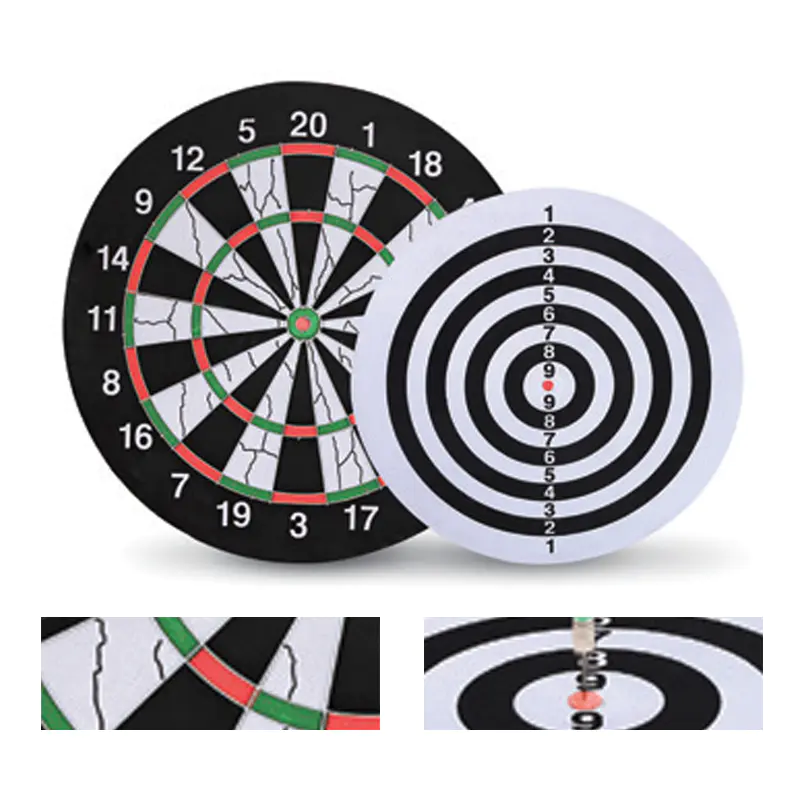 Jeu de fléchettes d'impression floqué deux en un pour le bureau à domicile et les loisirs